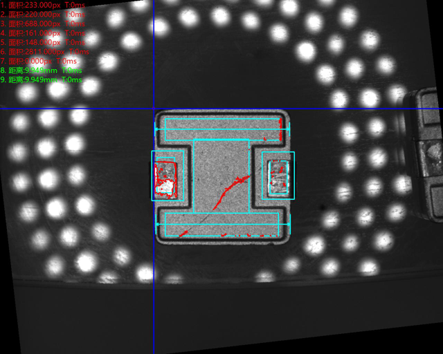 頂部正光檢測(cè)不良品分析圖